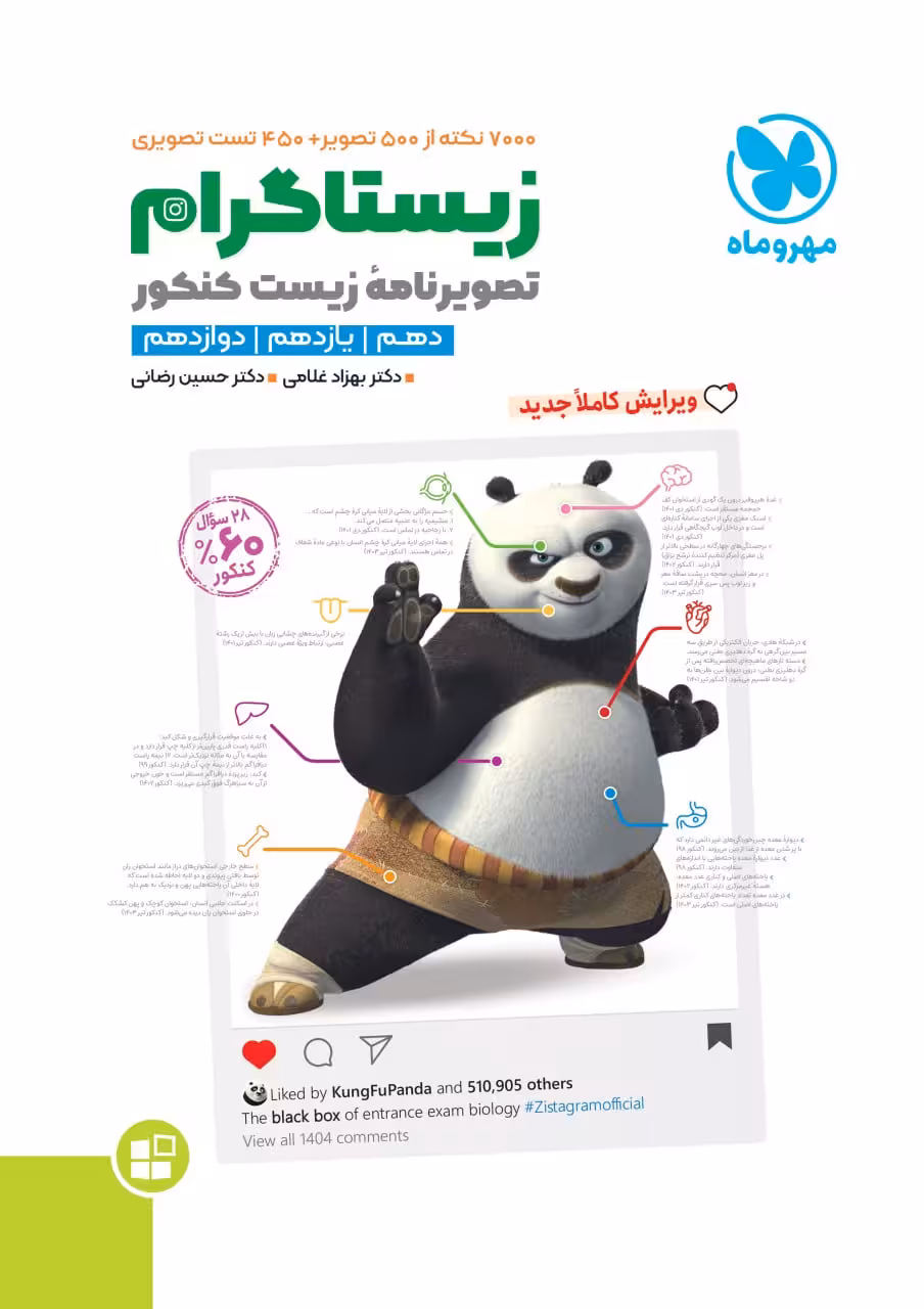 زیستاگرام تصویرنامه زیست شناسی کنکور مهروماه