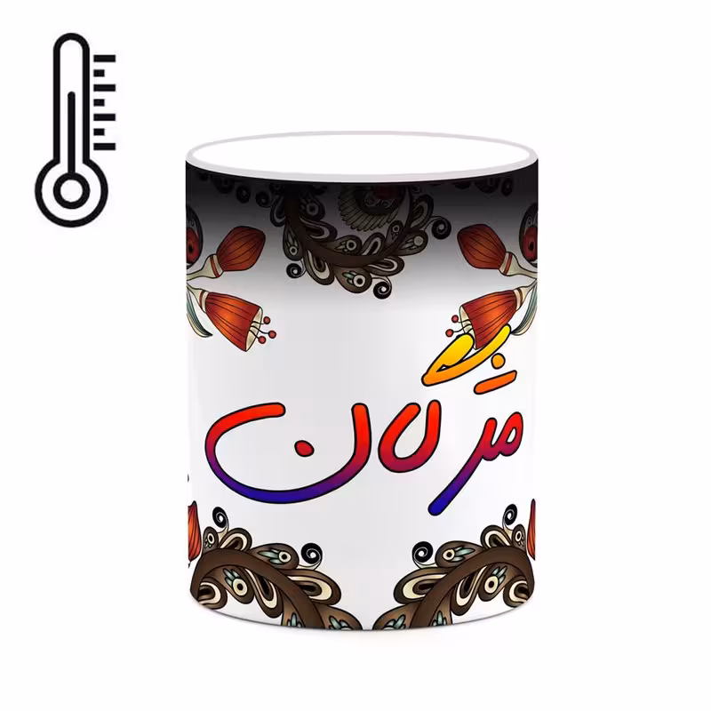 خرید ماگ-لیوان حرارتی   اسم مژگان  سنتی گل و بته کد mgh47559