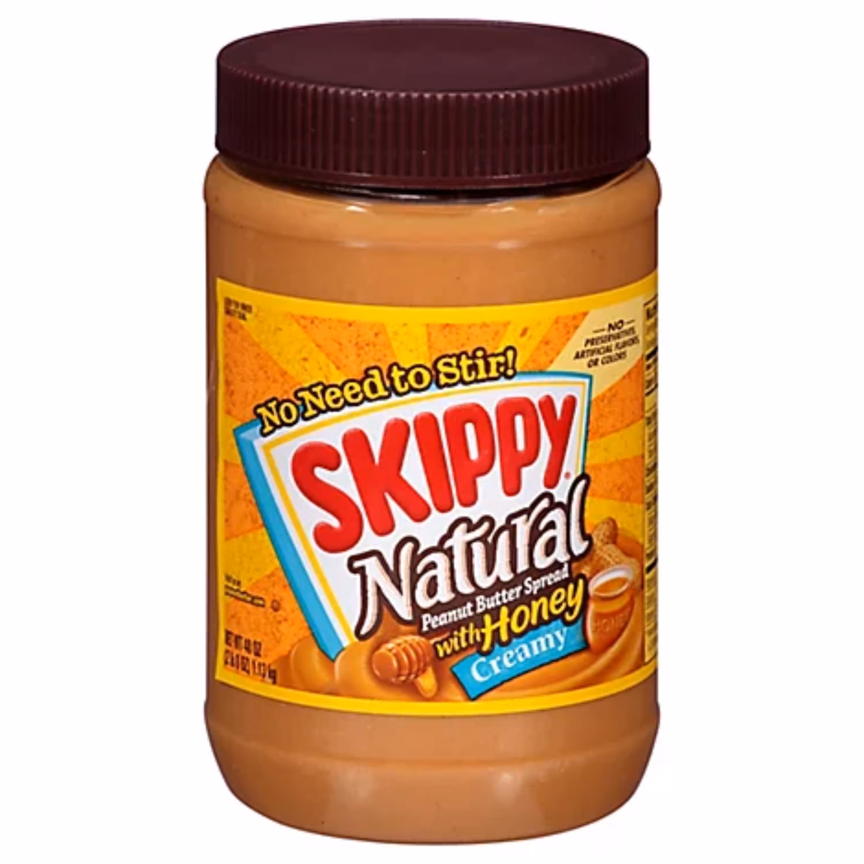 کره بادام زمینی اسکیپی Skippy سری Natural مدل Creamy Honey