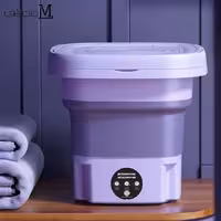 مینی واش مسافرتی Folding Washing Machine دارای خشک کن و شیر تخلیه