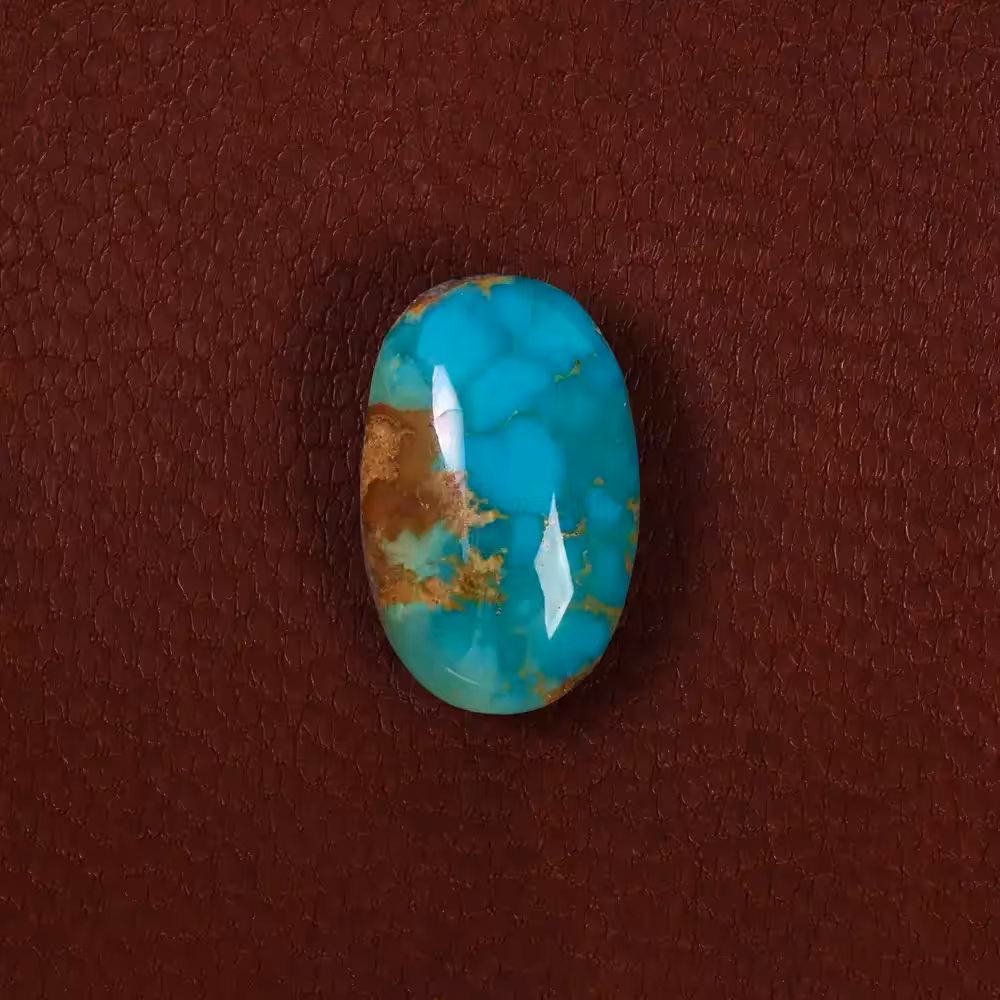 نگین فیروزه شجری کد 22648 - جواهری مشاهیر