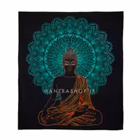 بکدراپ تپستری هندی طرح بودا (روتختی دو نفره) کد 442