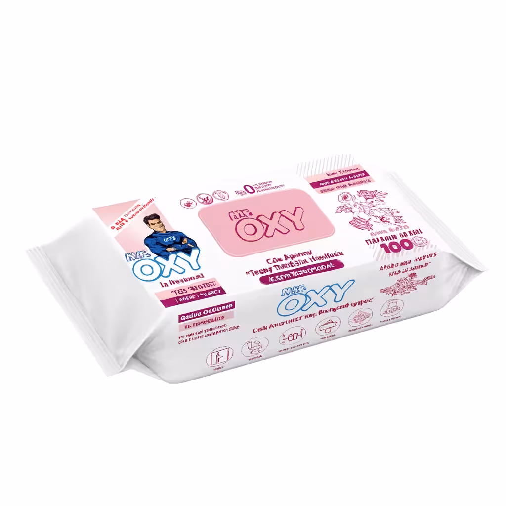 دستمال مرطوب همه کاره مستر اوکسی Mr. Oxy رایحه شکوفه گیلاس بسته 100 عددی