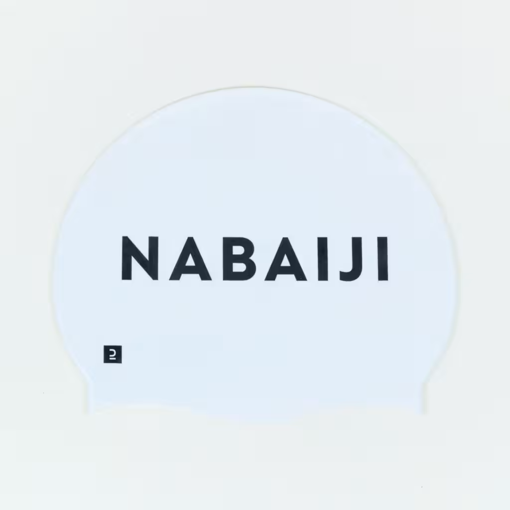 کلاه شنا نابایجی – دکتلون Nabaiji Silicone Swimming Cap – White – 500