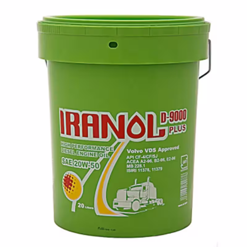 روغن موتور ایرانول D9000 مدل 20W-50 CF4 بیست لیتری