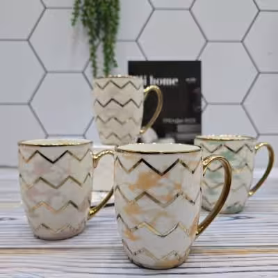 ماگ سرامیکی خط طلا