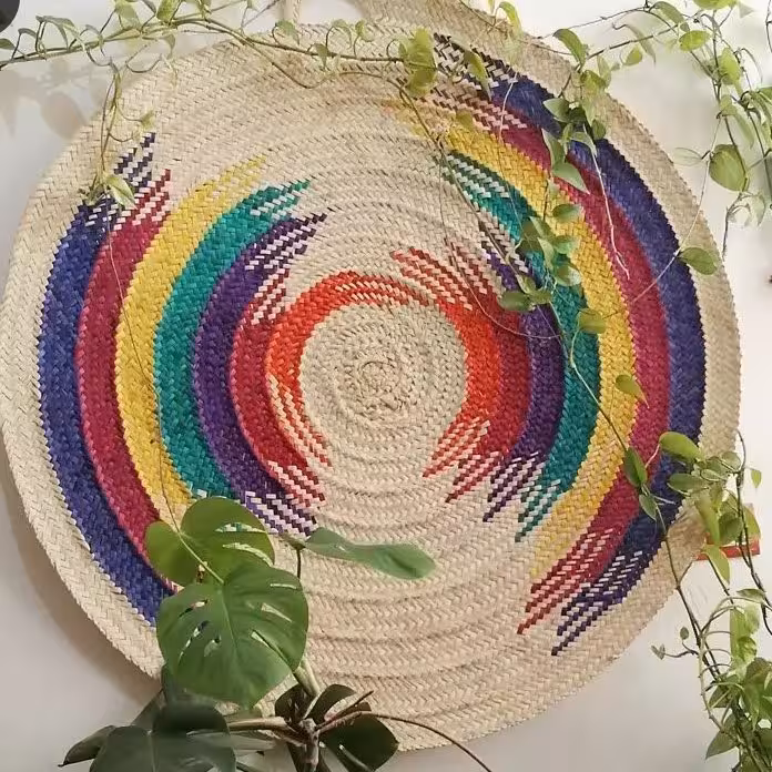 سفره حصیری طرح ابروبادی 