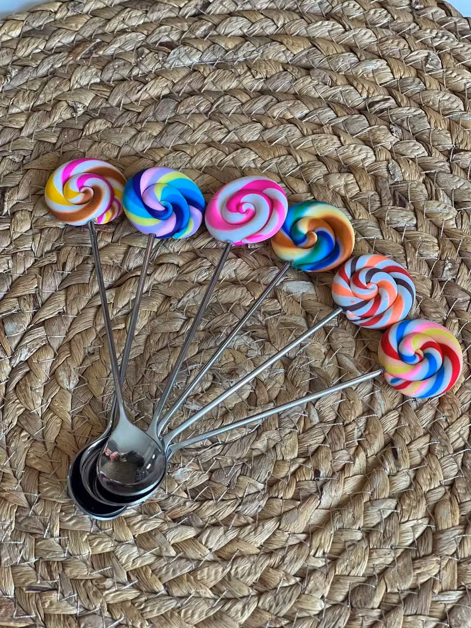 قاشق سر فانتزی مدل آب نبات