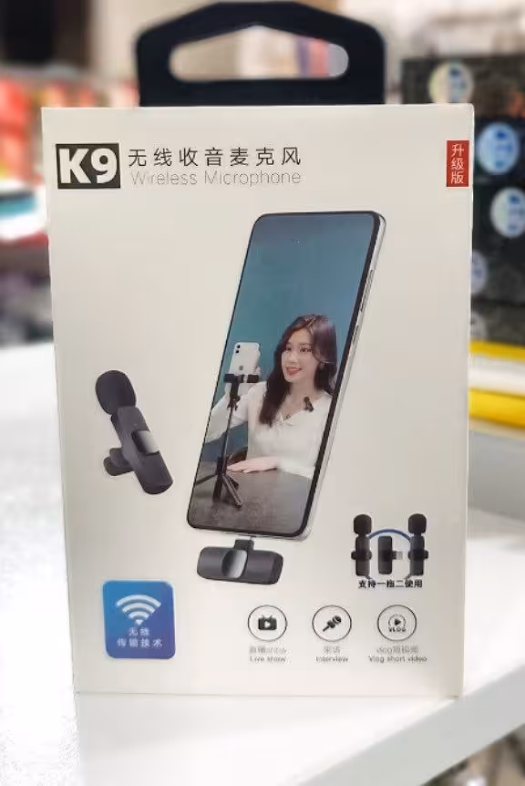 میکروفون یقه ای بی سیم K9 کد 724