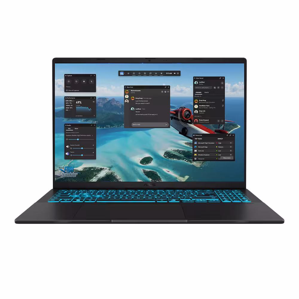 لپ تاپ 16 اینچی ایسوس مدل V16 V3607VJ Core 7 240H 64GB 2TB SSD RTX 3050