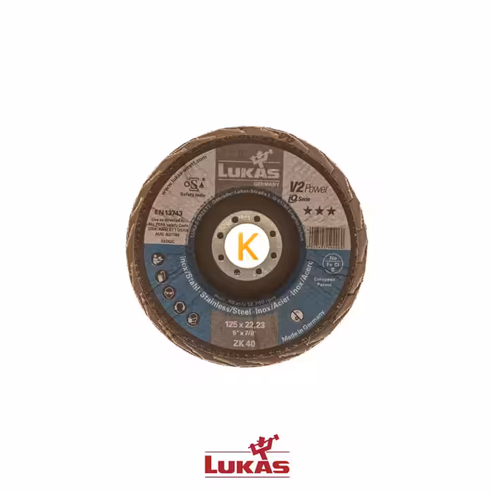 سنباده فلاپ دیسک مدل V2 POWER 115xZK40 لوکاس