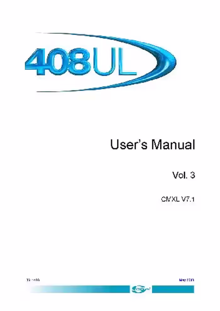 خرید و دانلود نسخه کامل کتاب 408UL Manuals - V7.1 - Issue 05-2003 - 408user3