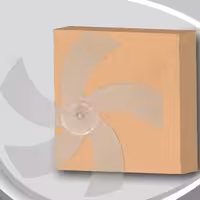 پروانه پنکه همیلتون (پروانه 5 پر پنکه) شفاف