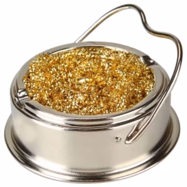 پاک کننده نوک هویه سیمی  با ظرف فلزی ( چینی )