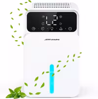 رطوبت‌گیر بی‌صدای JERVAMNI، رطوبت‌گیر برای خانه با تایمر حالت خواب، مدل D1A خ برای زیرزمین، اتاق خواب، حمام، کمد