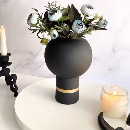 شمعدان مینیمال و گلدان