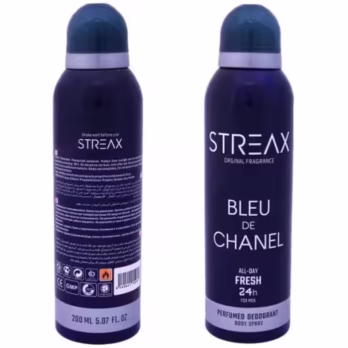 اسپری بدن استریکس مدل Blue D Chanel حجم 200 میلی لیتر