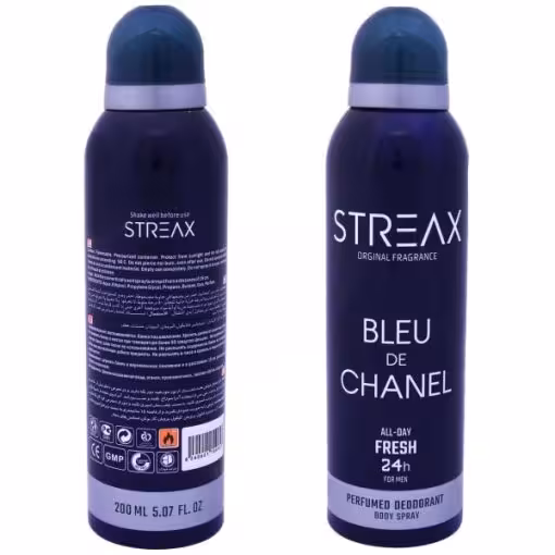 اسپری بدن استریکس مدل Blue D Chanel حجم 200 میلی لیتر