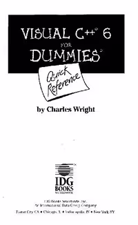 خرید و دانلود نسخه کامل کتاب Visual C   6 for Dummies: Quick Reference