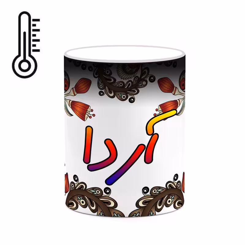 ماگ حرارتی   اسم آردا  سنتی گل و بته کد mgh43415