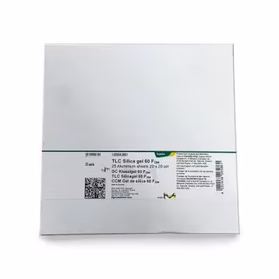 ورق TLC پشت شیشه ای مرک ابعاد 10*20 سانتیمتر کد 105730
