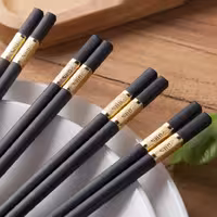 چاپستیک یا چوب غذاخوری کره ای جنس ملامینه بادوام رنگ مشکی