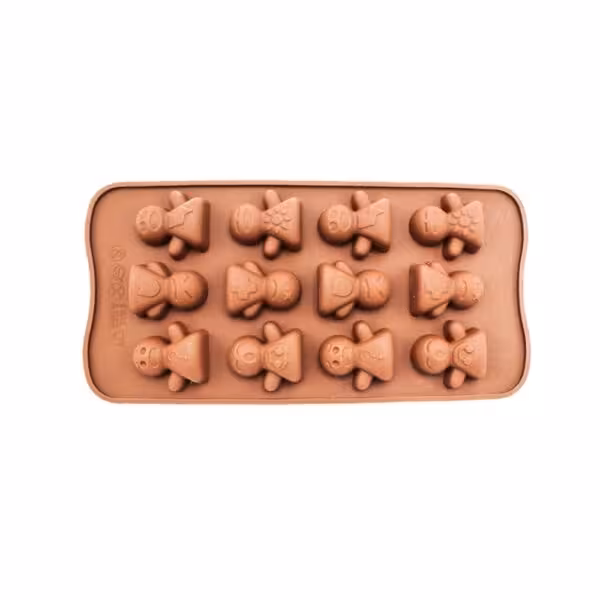 خرید قالب سیلیکونی شکلات طرح آدمکی