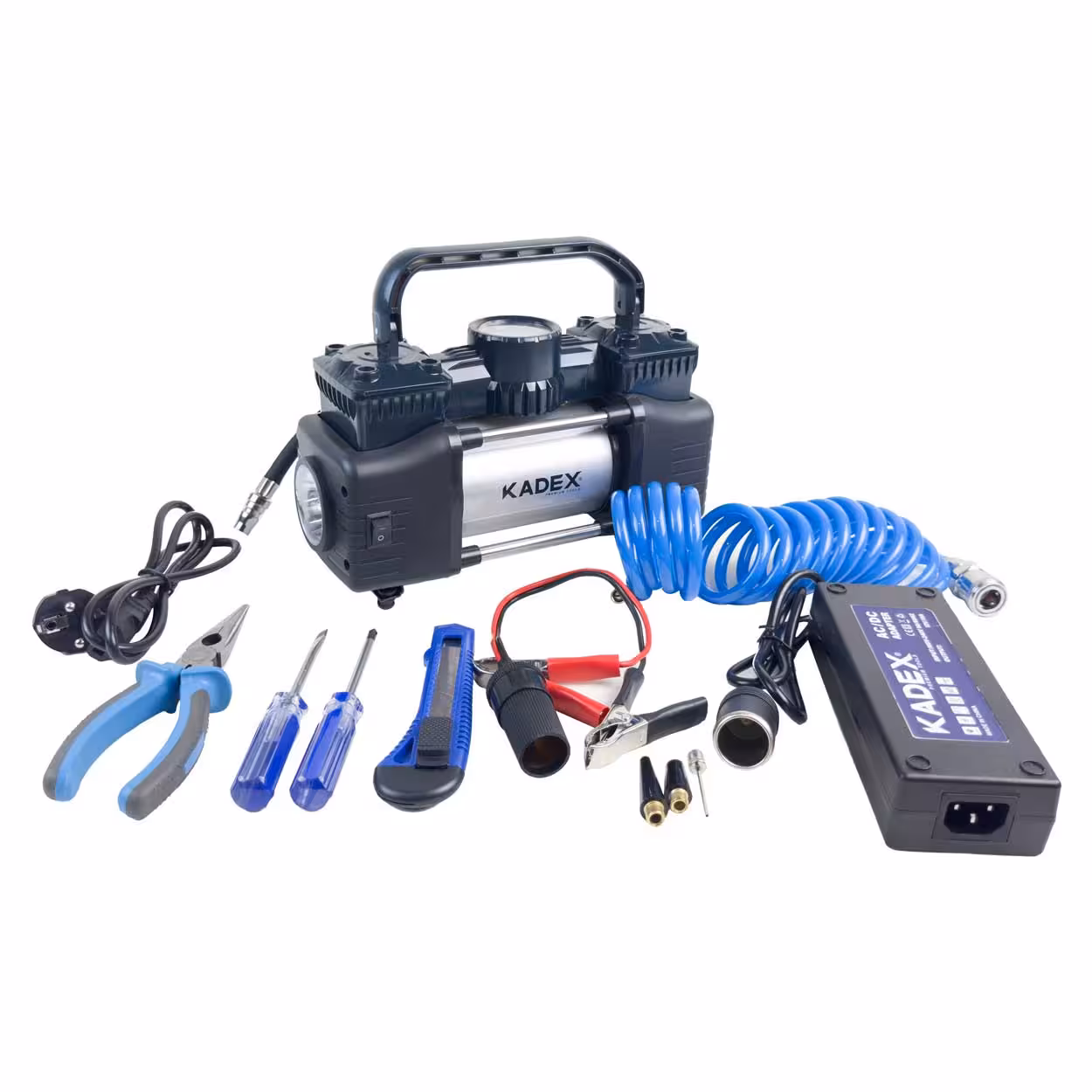 کمپرسور فندکی دو سیلندر (به همراه تبدیل برق شهری) کادکس مدل K4942