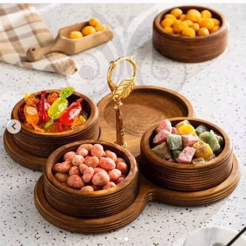 اردوخوری گرد چهارخانه چوبی اردوخوری چوبی چهارخانه اردوخوری پیاله دار چوبی اردوخوری چهارخانه کاسه سرو چوبی چهارخانه