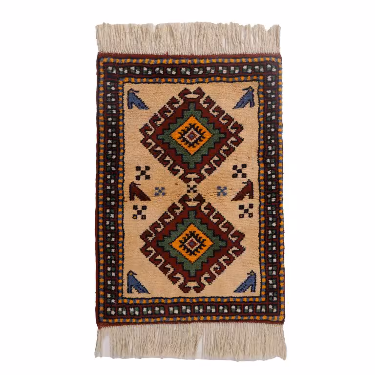 قالیچه دستباف نیم متری مدل خراسان کد 4020610