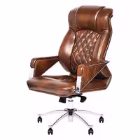 صندلی اداری مدیریتی تیام مدل M55 (روکش چرم آلگرو)