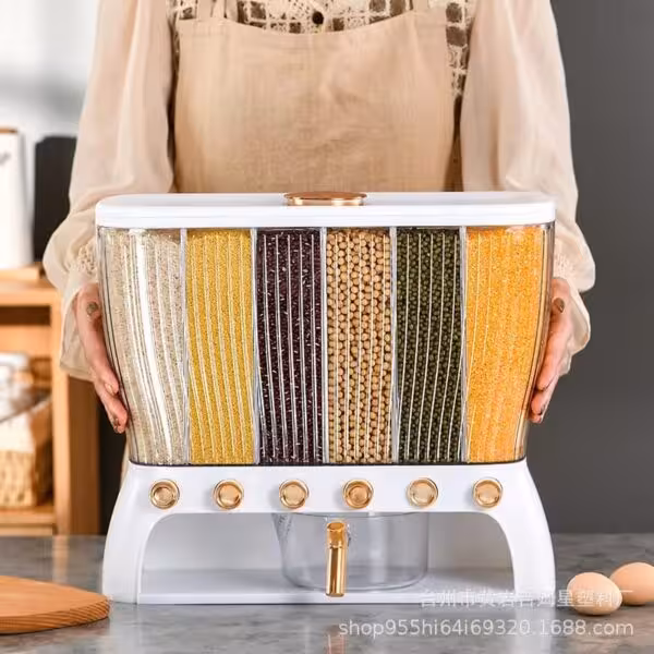 جا حبوباتی 6 خانه وارداتی مخزن دار با تخفیف ویژه