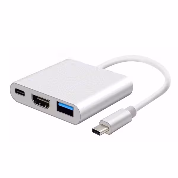 "تبدیل Type-C به USB3/HDMI/Type-C با پورت شارژ"