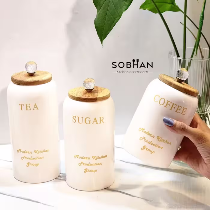 بانکه حبوبات در سه سایز درب الماسی