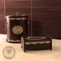 ARTEMIS ارتمیس سطل و دستمال گرد قهوه ای  انتیک  404BA