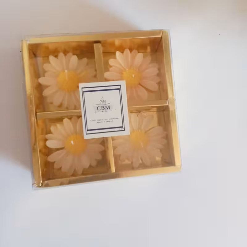 شمع بابونه چهارتایی