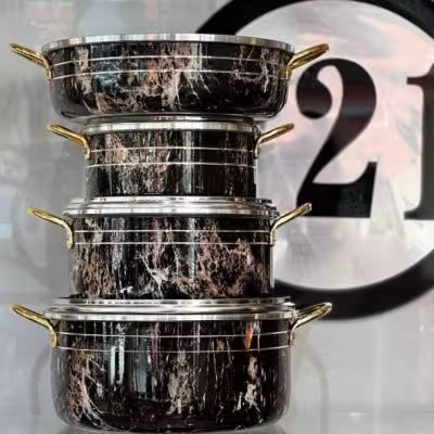 سرویس7پارچه زنبوری طرح سنگ روژینا