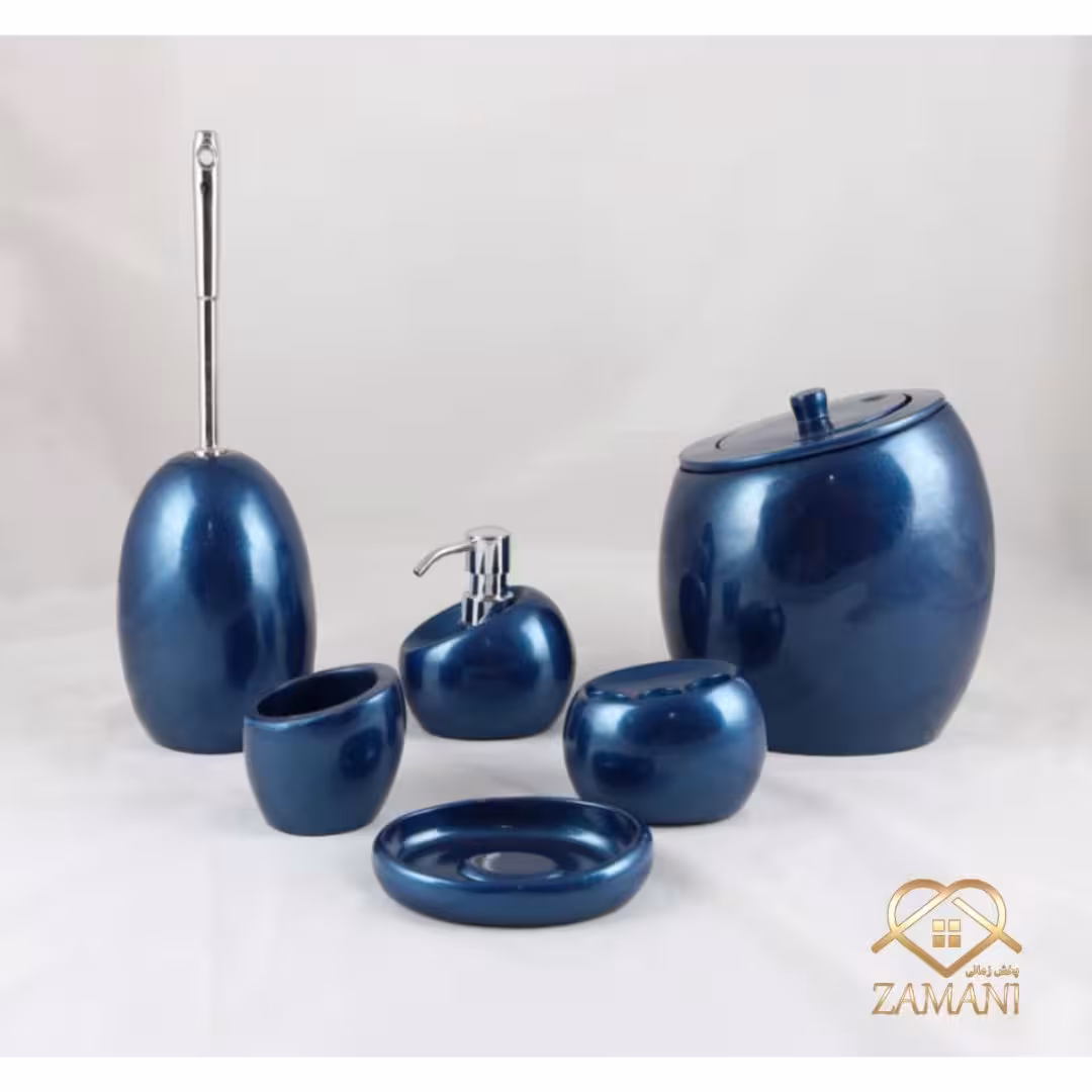 ست سرویس بهداشتی 6 تیکه رزین کد 412
