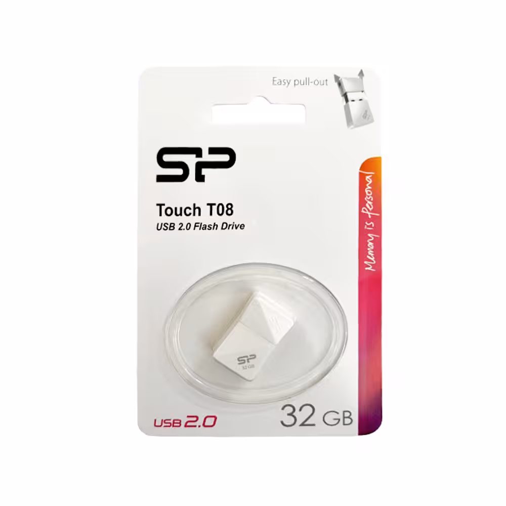 فلش مموری سیلیکون پاور مدل T08 ظرفیت 32 گیگابایت