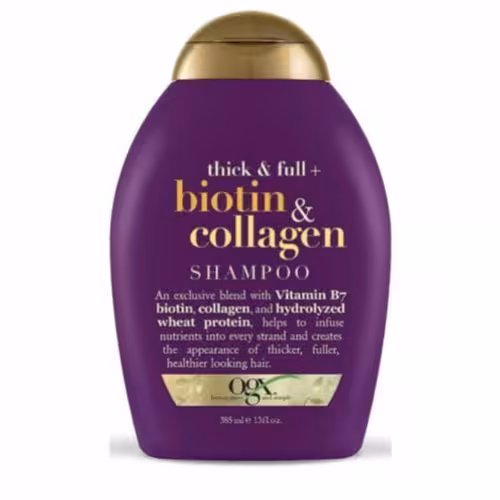 شامپو بنفش بیوتین کلاژن او جی ایکس انگلیس اورجینال Ogx biotin & & collagen SHAMPOO
