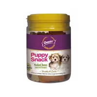 تشویقی سطلی مدل puppy snack برند Gnawlers جیناولرز 250 گرمی