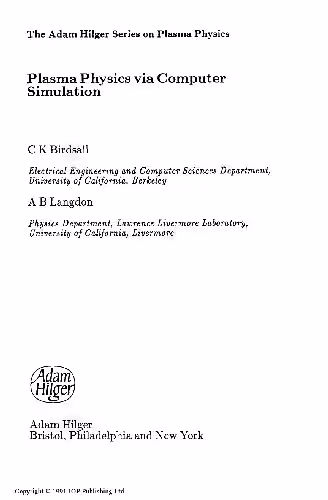 خرید و دانلود نسخه کامل کتاب Plasma physics via computer simulation
