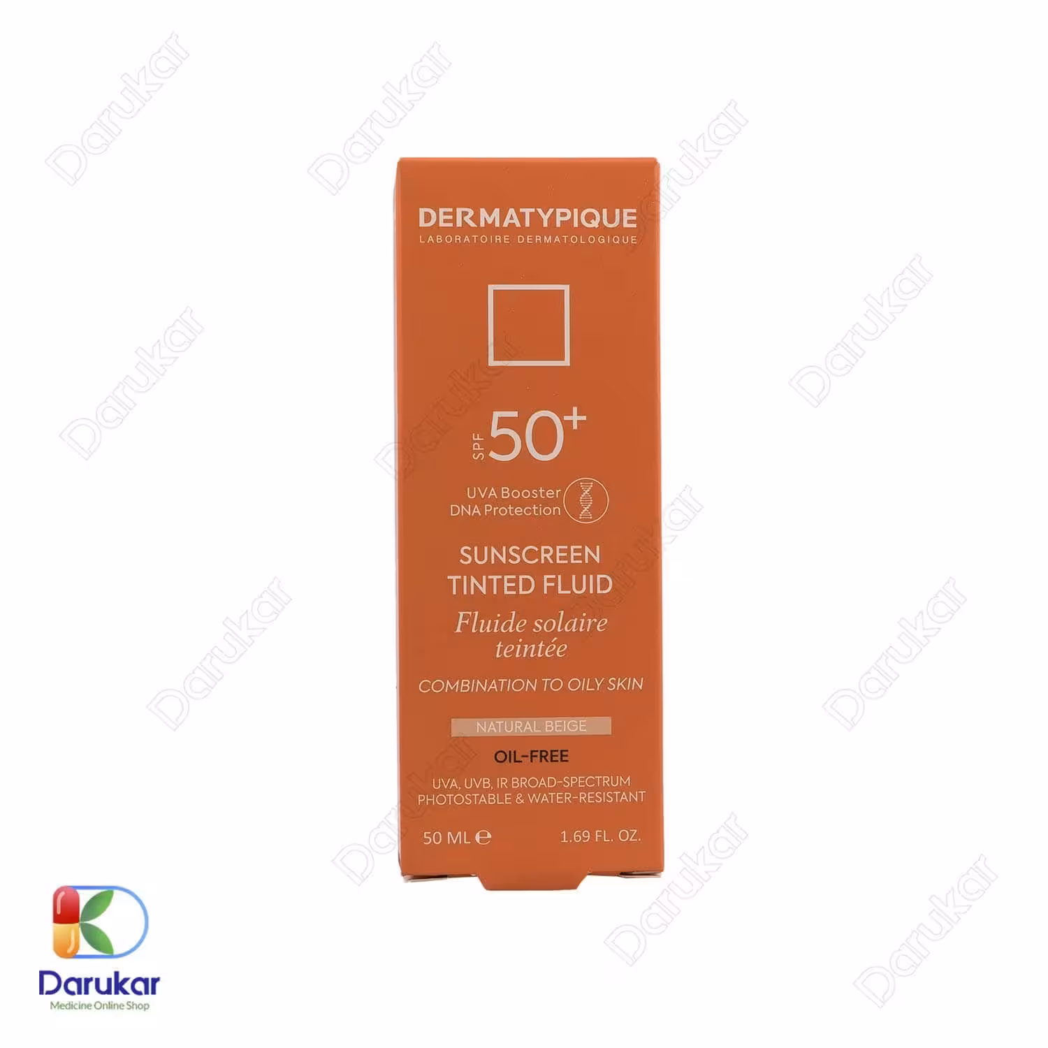 فلوئید ضد آفتاب رنگی پوست چرب درماتیپیک SPF50