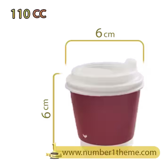 لیوان دو جداره 110 سی سی