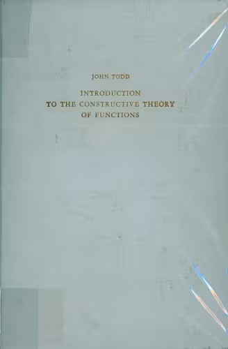 خرید و دانلود نسخه کامل کتاب Introduction to the constructive theory of functions.