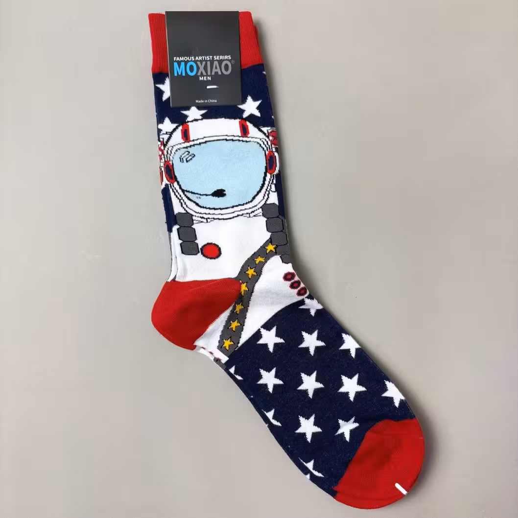 جوراب ساقدار مردانه ماکسیو طرح فضانورد