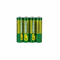 باتری نیم قلمی GP مدل Extra Heavy Duty شرینک 4 عددی
