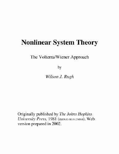 خرید و دانلود نسخه کامل کتاب Nonlinear system theory: the Volterra-Wiener approach