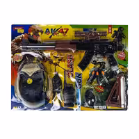 مجموعه کلاش دوربین دار و کلاه جنگی آهوتویز