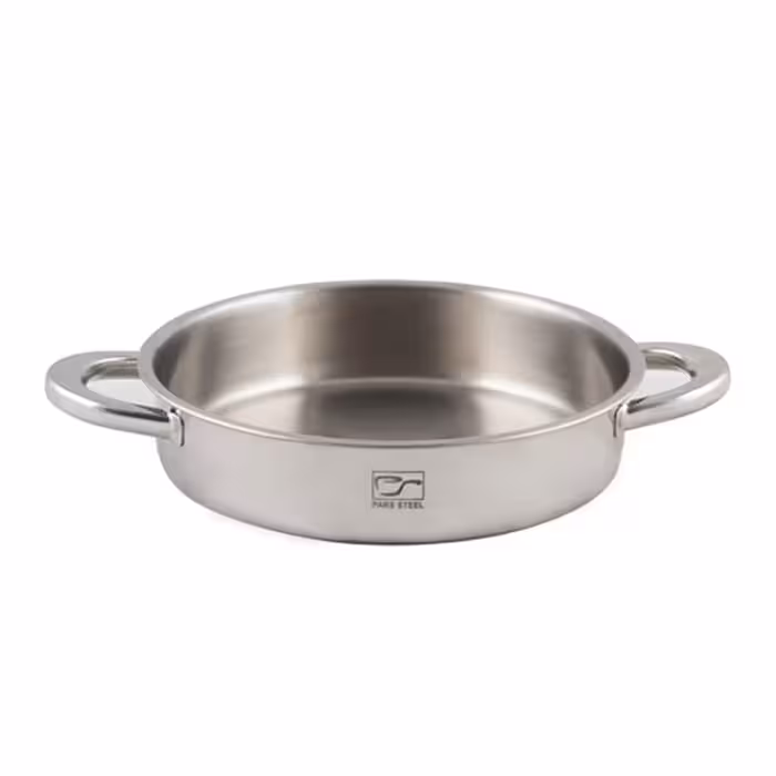 ماهیتابه استیل کف سه لایه 2.4 لیتری سایز 24